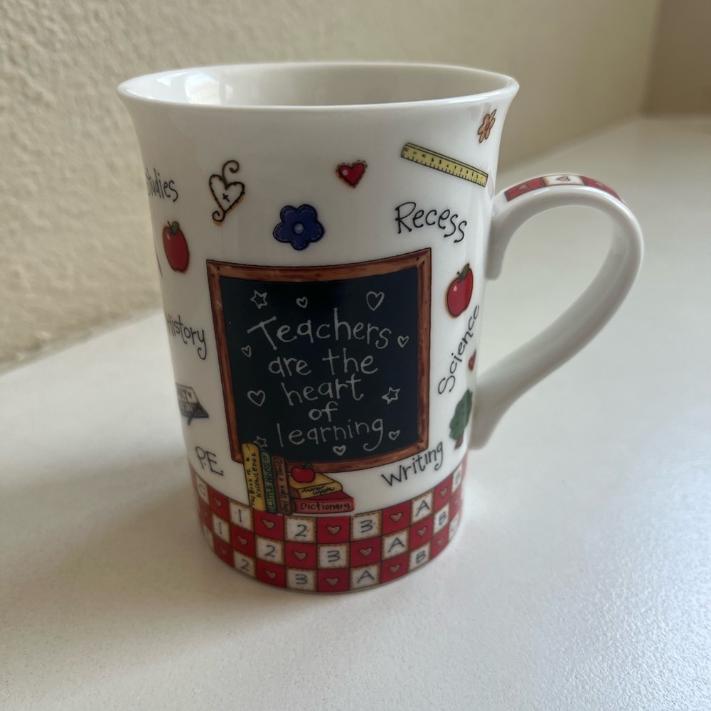 Teacher's Heart Mug - Multicolor
